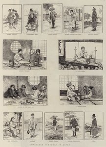 Hahmoluonnokset Japanissa